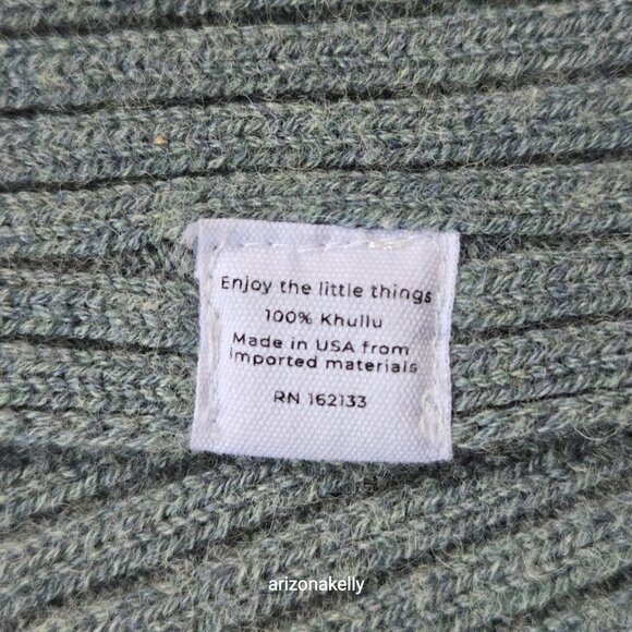 Oliver Charles Khullu Scarf Yak Wool Teal Soft - Picture 6 of 13